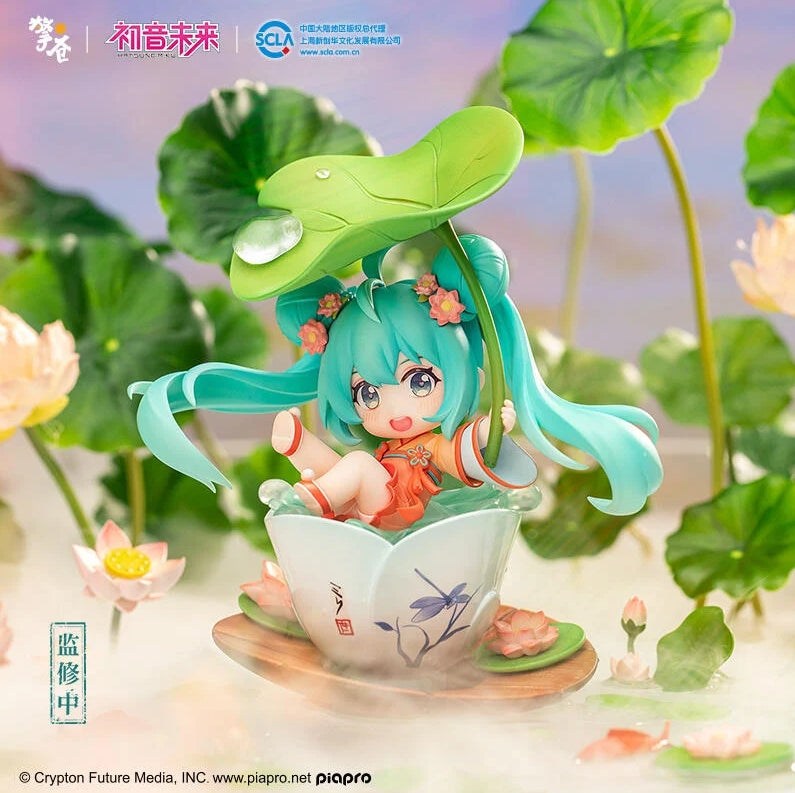 Hatsune Miku Playing in the Lotus Pond Chibi Figure UNNE Shop Hatsune Miku Playing in the Lotus Pond Chibi Figure UNNE Shop