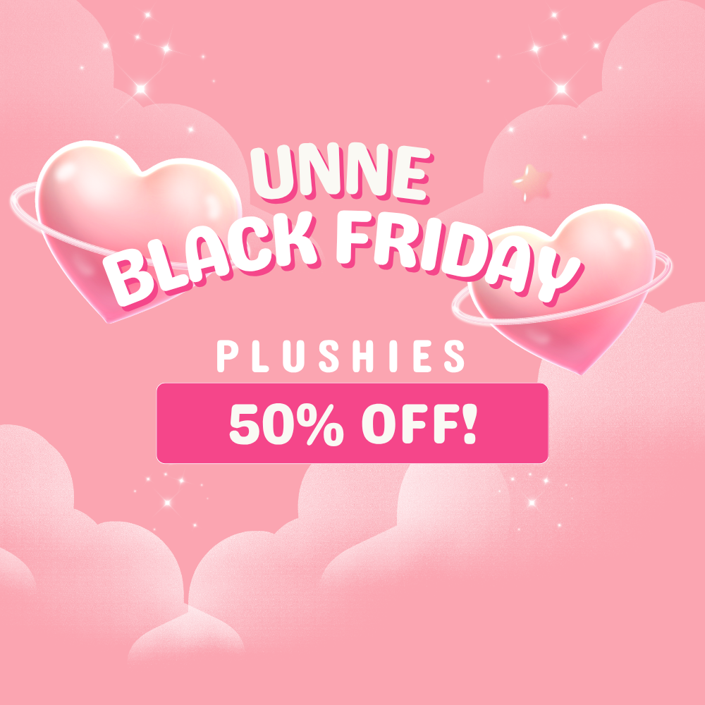 50% OFF Plushies — Black Friday Month 2025!
