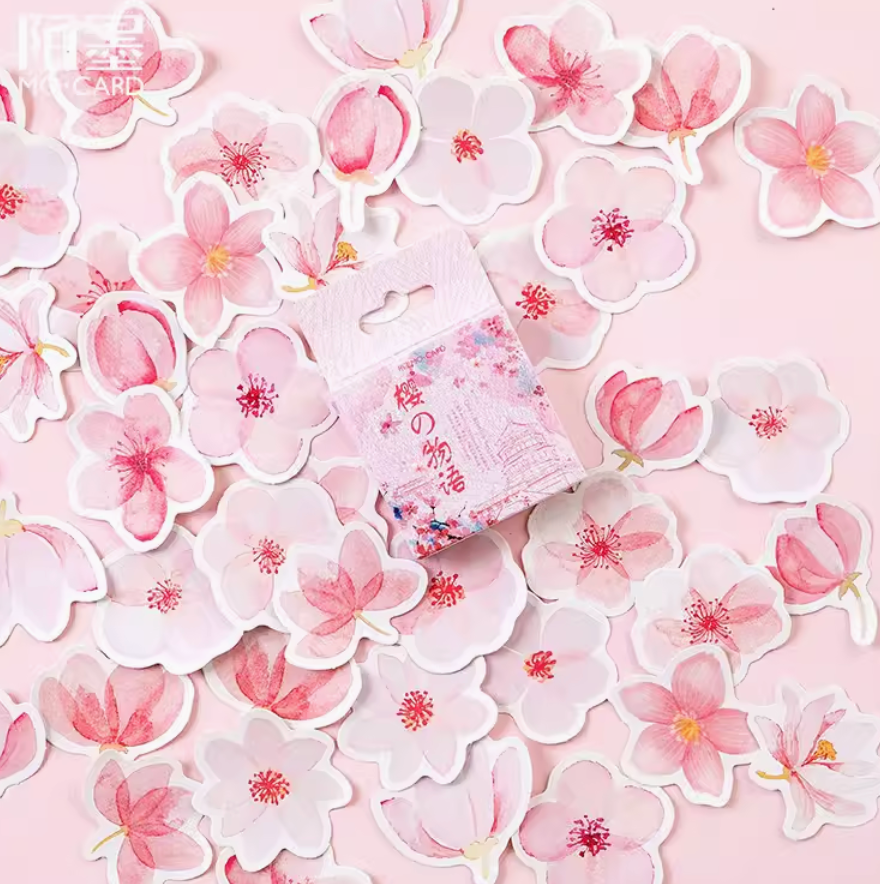 Sakura Story Sticker Pack 45 Pieces