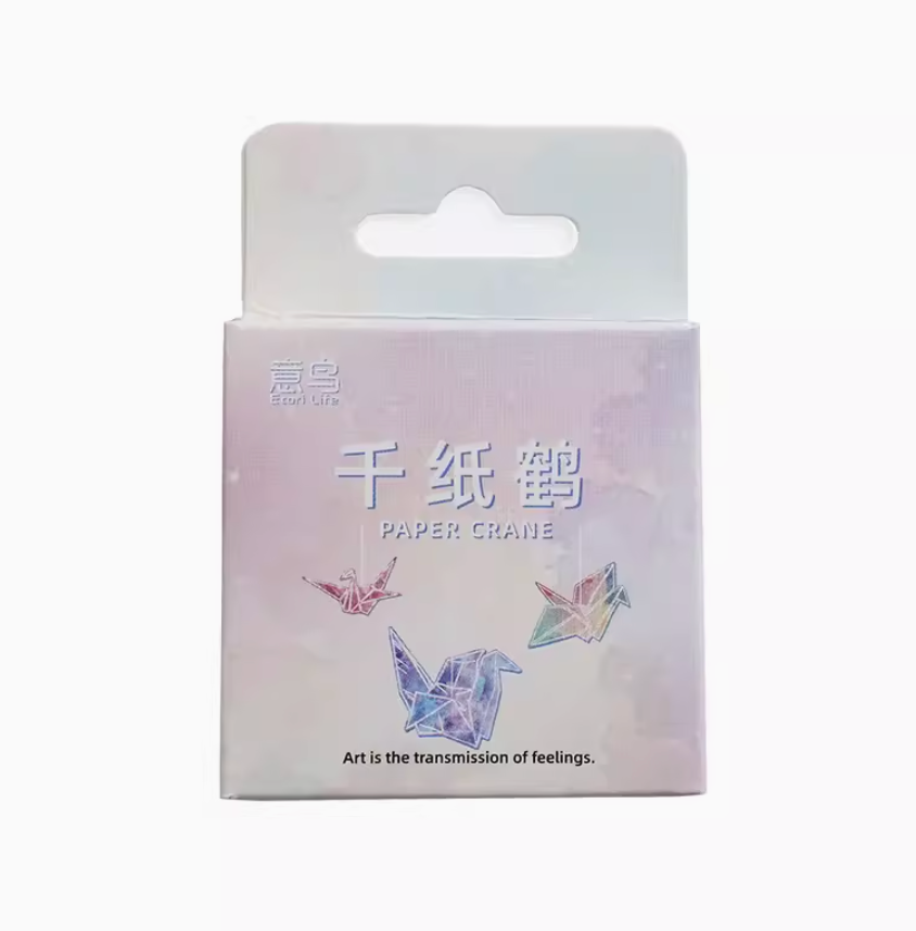 Paper Crane Sticker Box