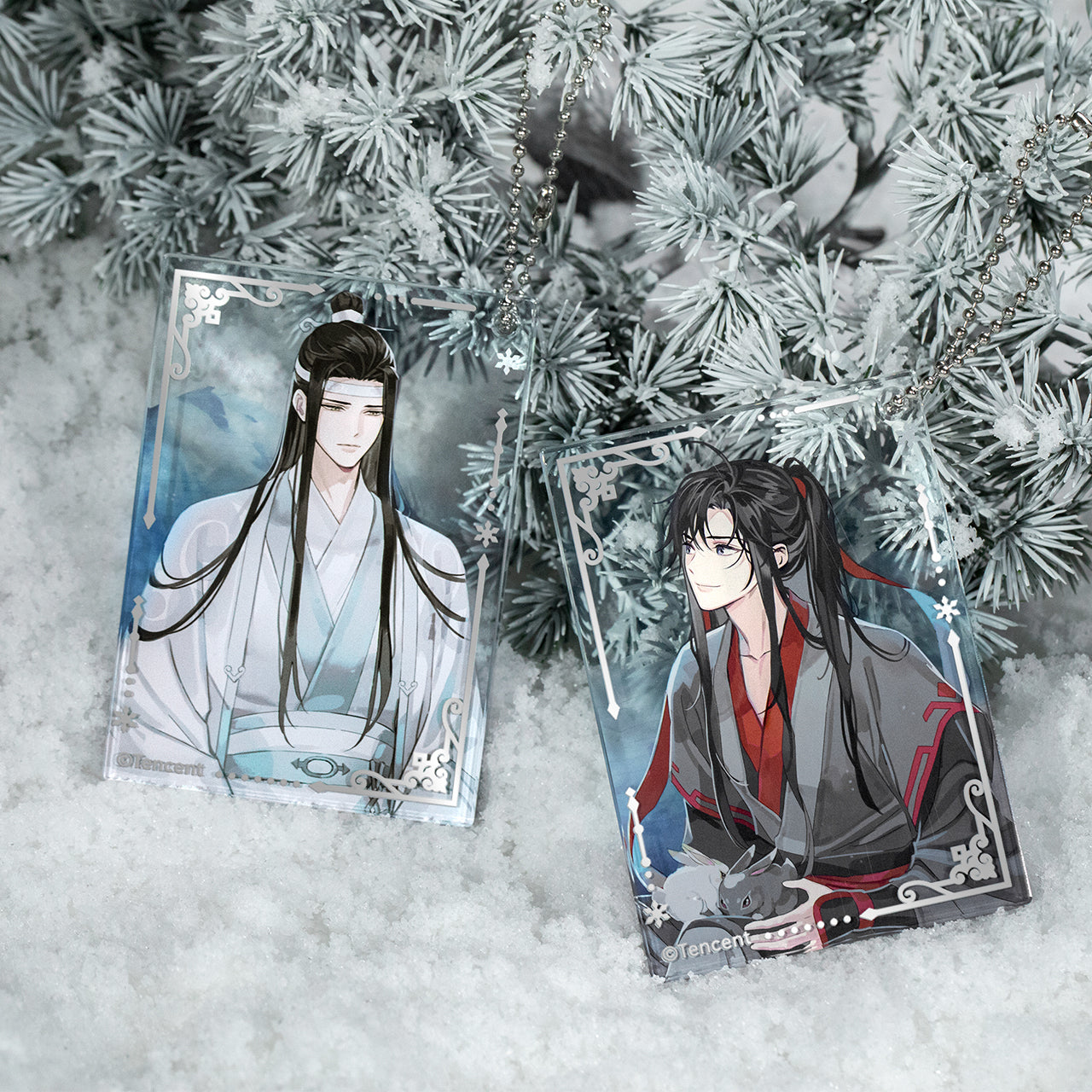 MDZS Snowy Forest Acrylic Keyring