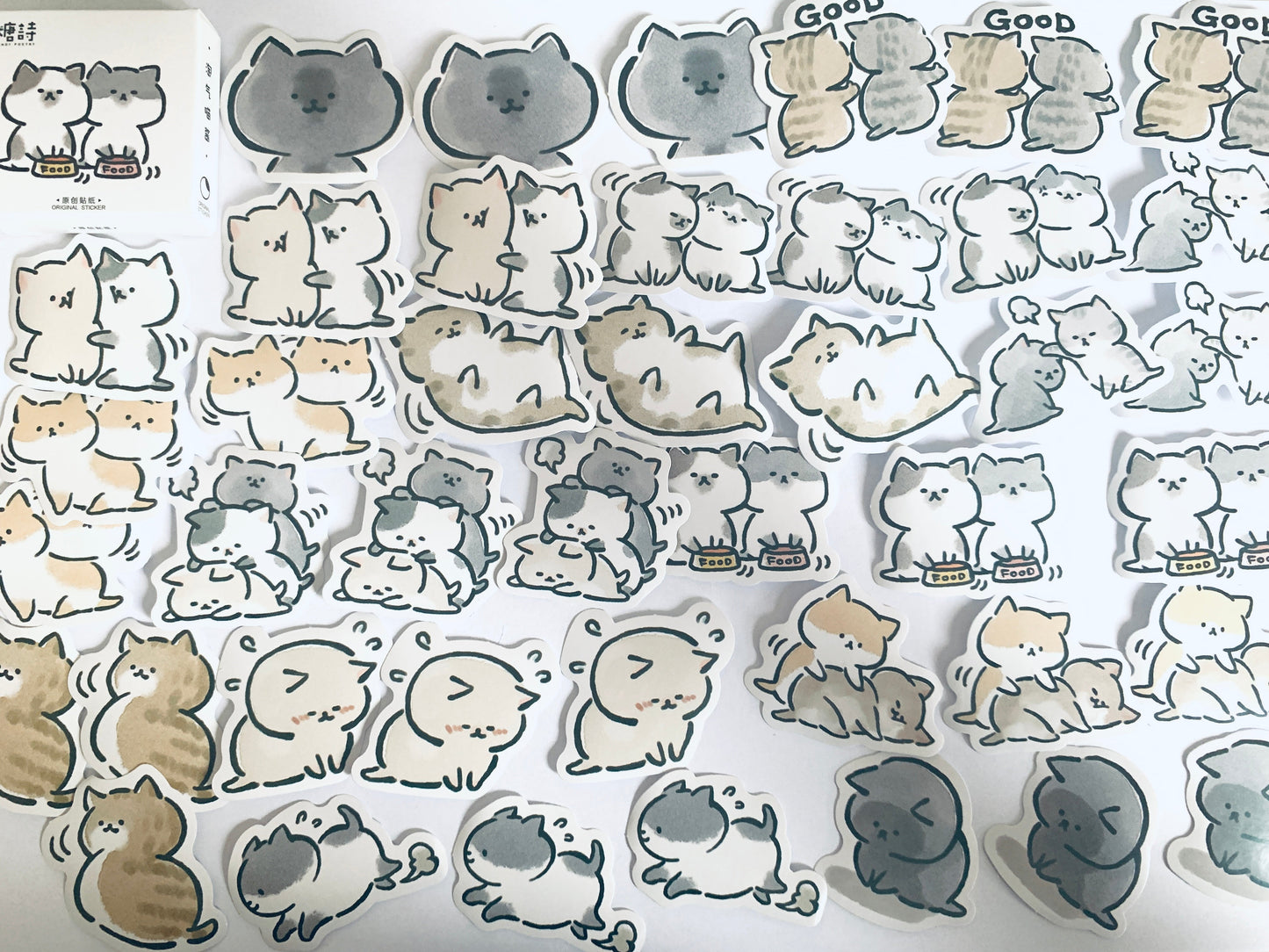 Naughty Kitten Sticker Set-