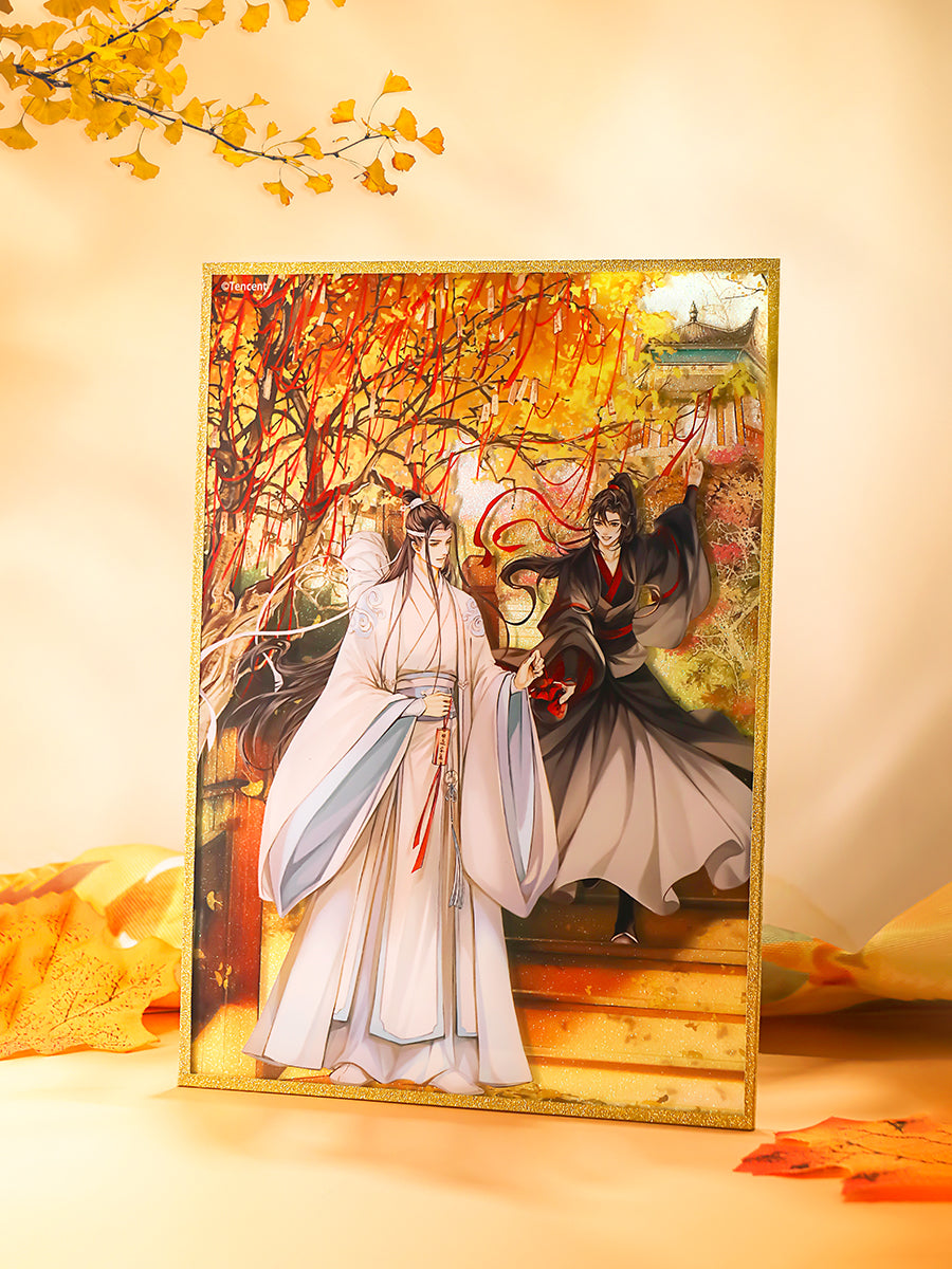 MDZS Seasons Flow Golden Autumn Acrylic Collection Poster