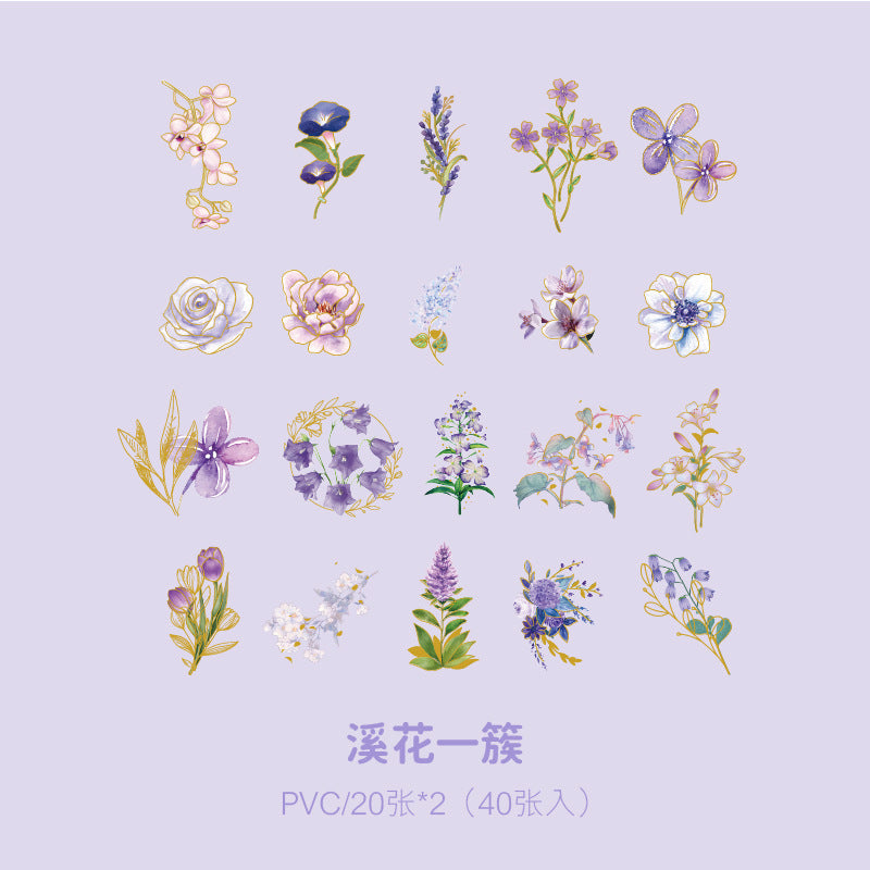 Flower Collection Series Sticker -