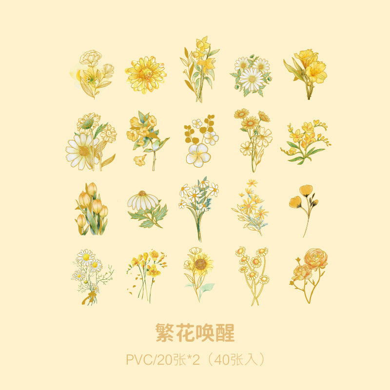 Flower Collection Series Sticker -