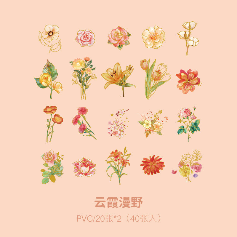 Flower Collection Series Sticker -