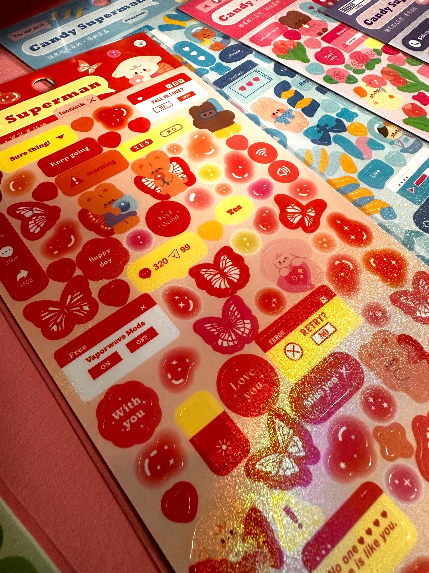 Candy Superman Sticker Sheet