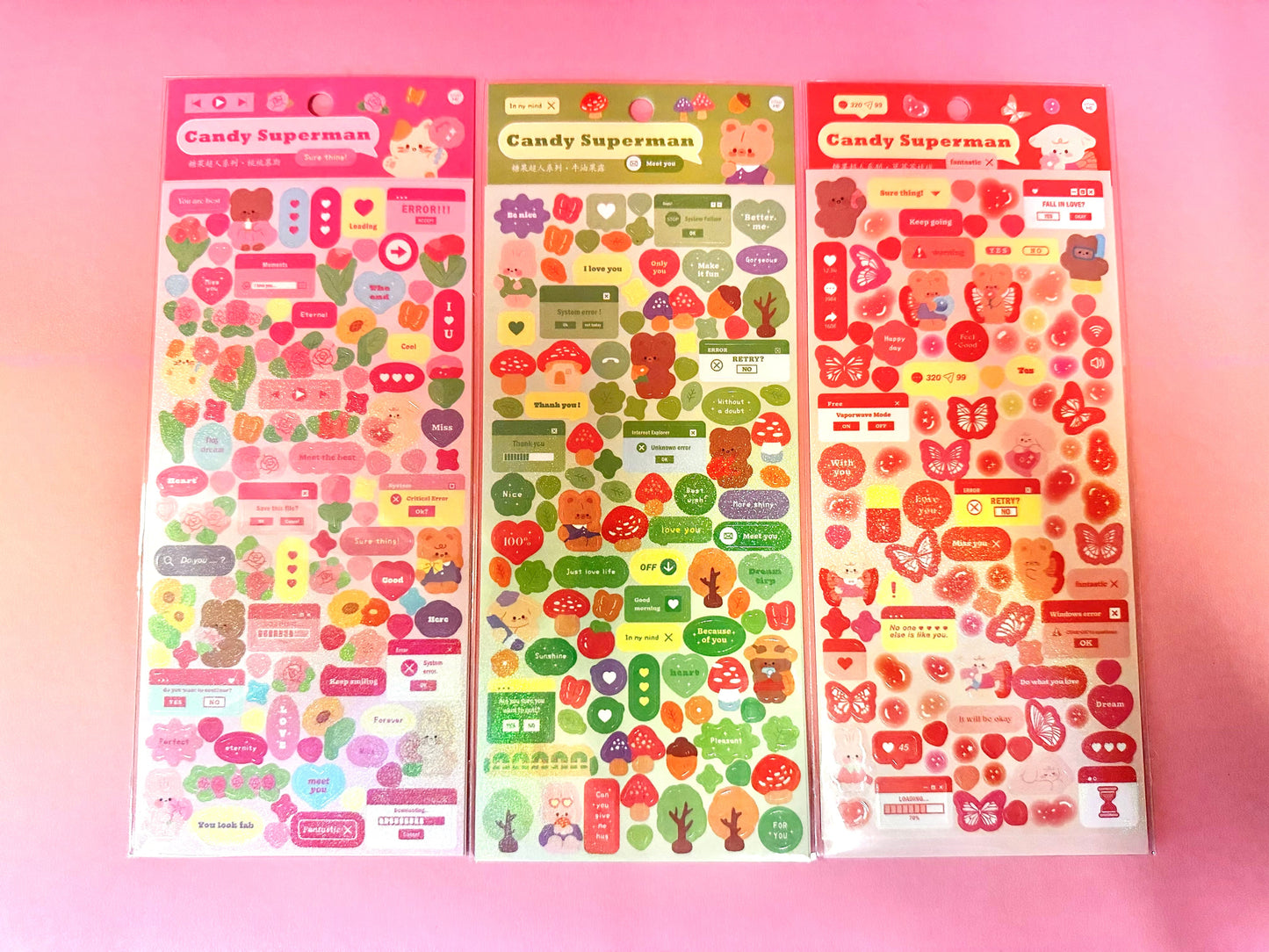 Candy Superman Sticker Sheet