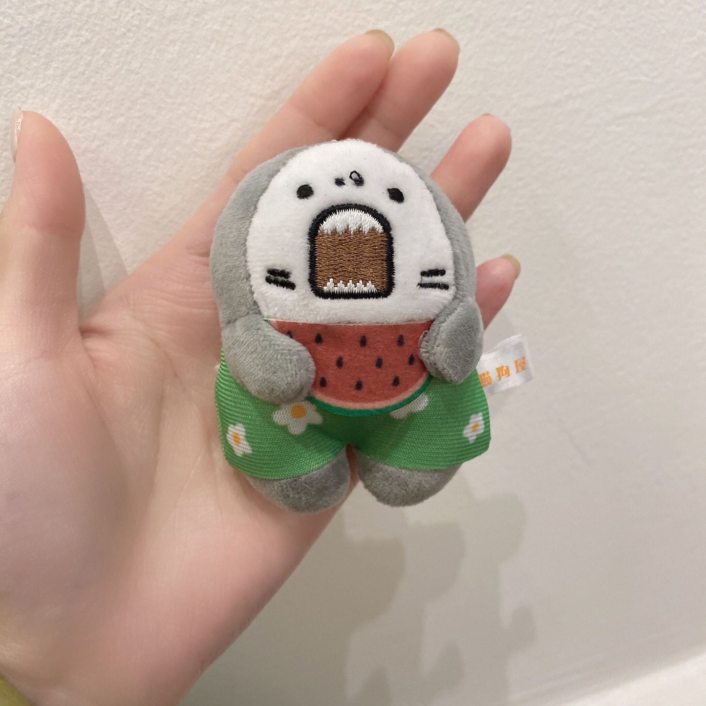 Screaming Shark Plushie Keyring