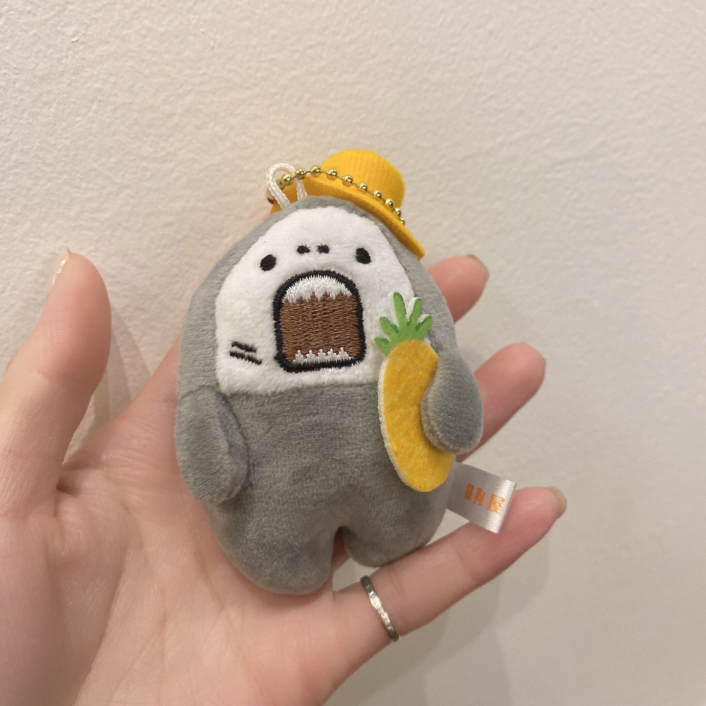 Screaming Shark Plushie Keyring